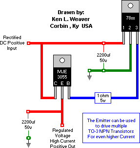 Current regulation with a 78xx regulator