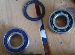 Bearings used in DIY savonius wind turbine