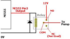 Connecting the time delay circuit to a relay