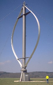 Darrieus Rotor Wind Turbine Generator VAWT