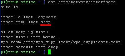 Raspberry Pi with a dynamic IP address - DHCP