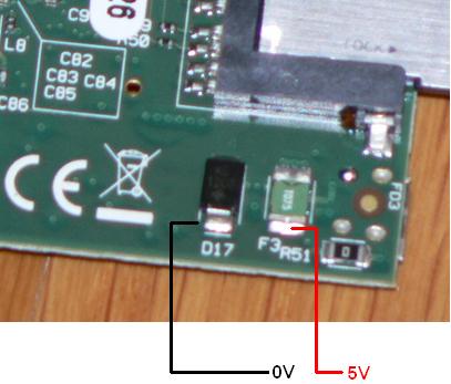 Direct connection of 5V to Raspberry Pi without micro-USB connector