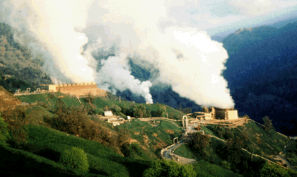 Geothermal power plant in Calafornia, USA