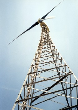 Lattice free standing wind turbine tower