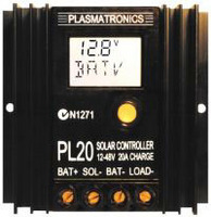 LCD display on a Solar Charge Controller