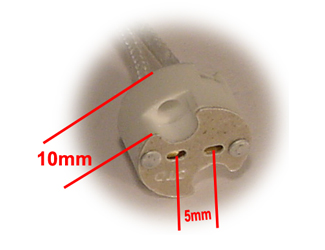 MR11 / MR16 Ceramic Connector Connections