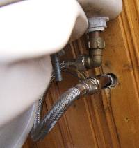 Rainwater toilet flush system - rainwater inlet