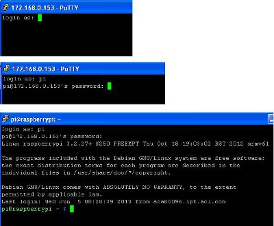 Logging into Raspberry Pi via SSH using PuTTY