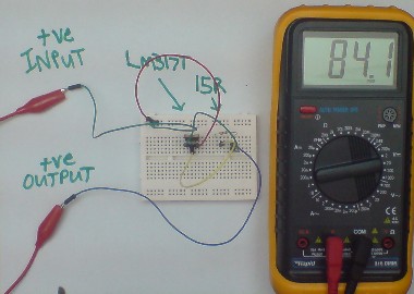 Solar battery charger with LM317T to regulate current