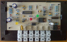 Circuit board inside the Steca PR 0505 Solar Charge Controller