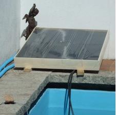 Solar collector for swimming pool heater