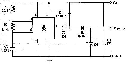 Simple DC Voltage Doubler Circuit