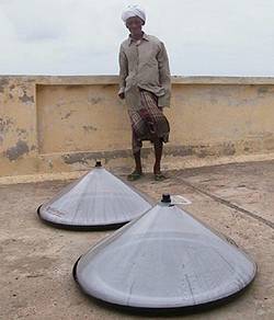 Watercones used in the developing world