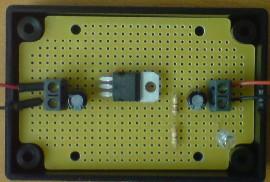 12 Volt to 3 Volt regulator for powering a thermostat timer