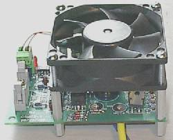 12V PC fan used to power greenhouse heatsink system