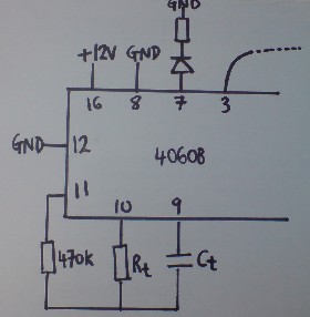 4060B 555 long interval timer relay circuit