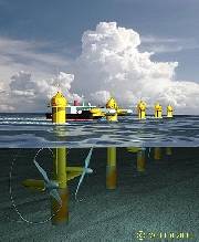 The proposed 10MW 10-turbine SeaGen Array - Tidal Turbines