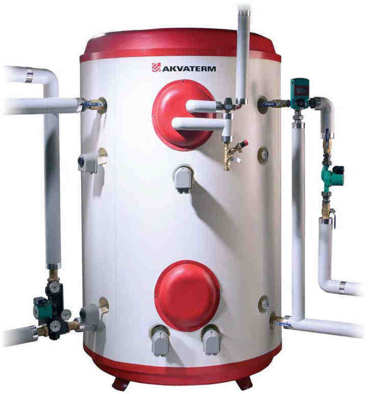 Akvaterm Accumulator Tank for Renewable Energy Systems Water Heating