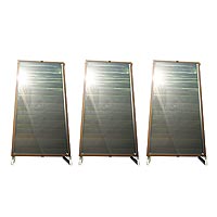Water heating solar panels available from B and Q.