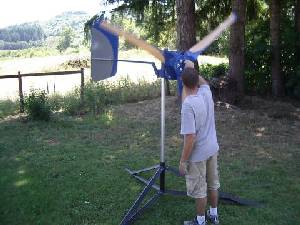 blueEnergy wind turbine first spin