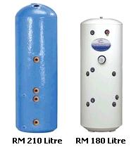 Buy a solar twin coil cylinder for solar water  heating