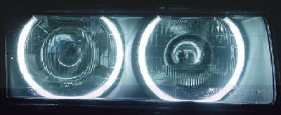 CCFL tubes used in the headlights of a BMW