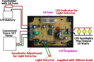 Connecting up the new advance poultry lighting controller with light detector