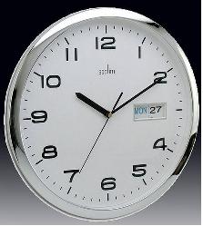 Day date quartz battery powered wall clock - used as elapsed timer