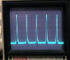 Desulfation pulses shown on a scope