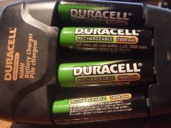 Duracell rechargeable NiMH AA batteries