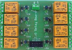 Relay board with eight relays