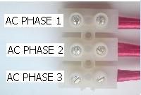 The Three Phase Live AC Inputs