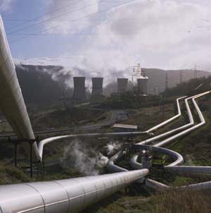 Larderello Geothermal Power Station, Italy