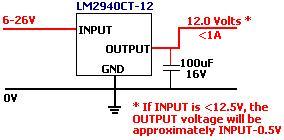 Building a working voltage regulator using an LM2940