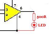 LM741 Op Amp Low Voltage Indicator Circuit Diagram