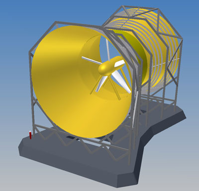 Tidal turbine schematic - Lunar Energy