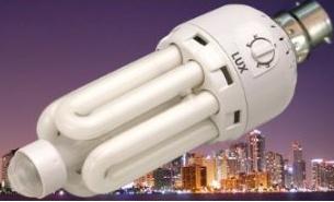 Motion sensor light fitting with PIR