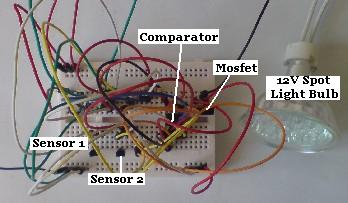 Prototype solar pump controller circuit