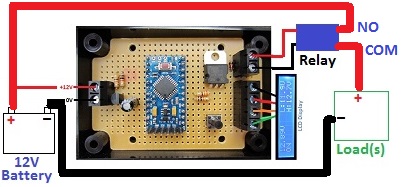 Connecting relay to REUK low voltage disconnect