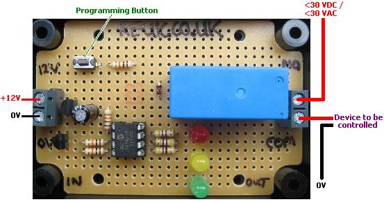 Connection diagram for the REUK Super Timer