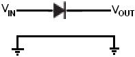 Series diode to give reverse polarity protection