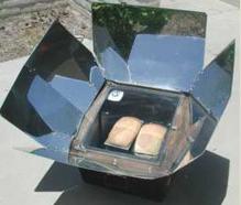 Solar oven cooking