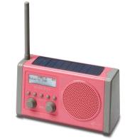 Pink solarDAB solar powered DAB radio