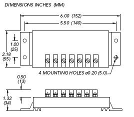 Dimensions of the SunSaver