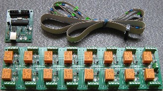 USB controlled relay board - 16 relays