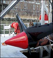 Tidal turbine being installed in East River, NYC