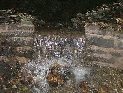 Dam constructed for waterwheel