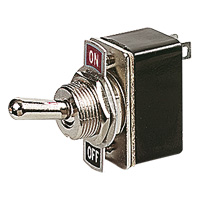 1.5A TOGGLE SWITCH. 1.5 Amp toggle switch with ON/OFF markings. Very strong and durable.