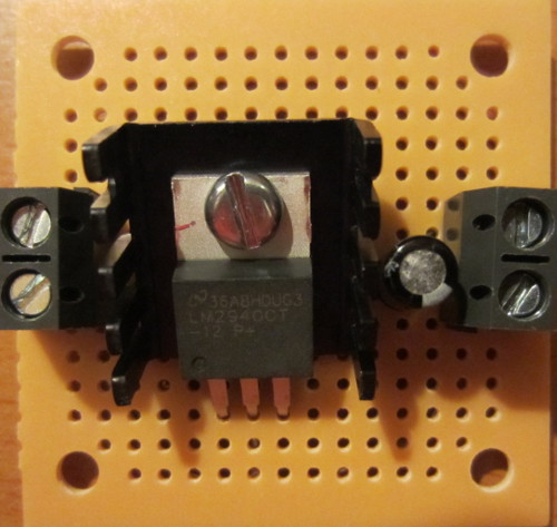 12 Volt DC voltage regulator for LED spotlights