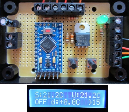 2014 SOLAR PUMP CONTROLLER WITH LCD DISPLAY. Solar water heating pump controller with backlit display to show temperatures and system status information